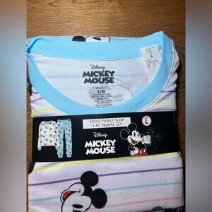✅NEW Disney Mickey Mouse adult 
Pajamas - Blue and White